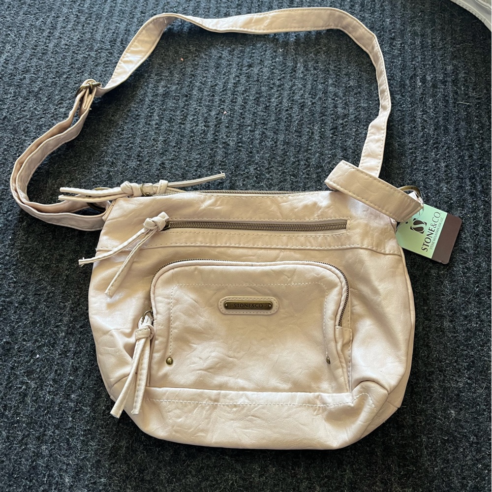 STONE&CO cream colored purse